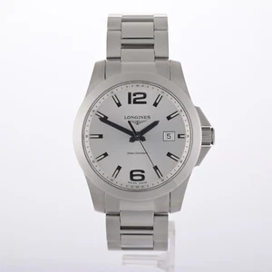 Longines Conquest Quartz White 41mm Men's Watch With Box - Picture 1 of 9