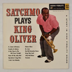 LOUIS ARMSTRONG: Satchmo Plays King Oliver US Audio Fidelity ’60 Jazz LP NM - Imagen 1 de 6