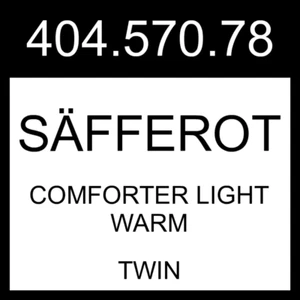 IKEA SÄFFEROT Comforter Light Warm Twin 404.570.78 - Picture 1 of 1