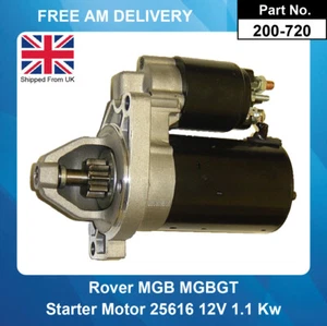 Starter Motor For MGB MGBGT 1.8 1969-1980 25616 25654 Replaces Lucas Type - Picture 1 of 4