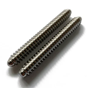 2PCS 3/8-10 Stainless Steel Pool Cue Joint Pin - Bullet Nose Full Thread Type - Picture 1 of 1