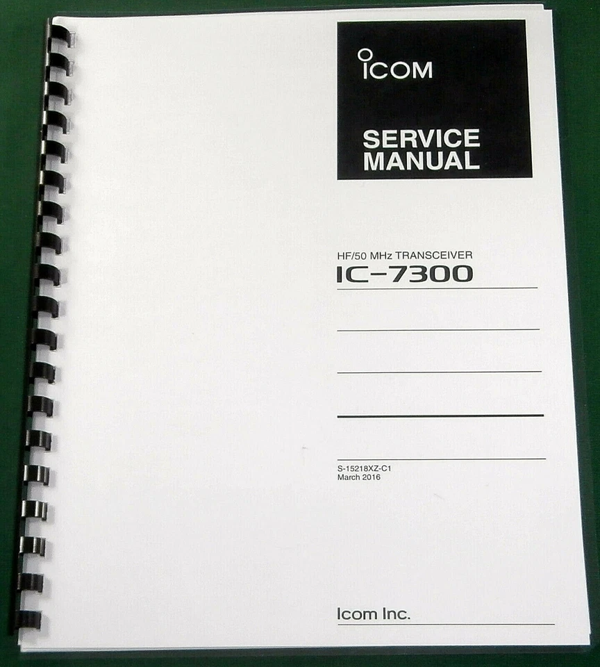 Manual de servicio Icom IC-7300: ¡con desplegables de 11"x17" y a todo color! Foto 1 de 1