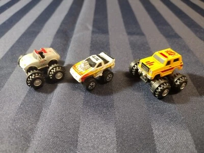 Micro Machines Lot Of 3 Bobo Monster Truck, Corvette T-Top, Vette Big Wheels - Image 1 of 4