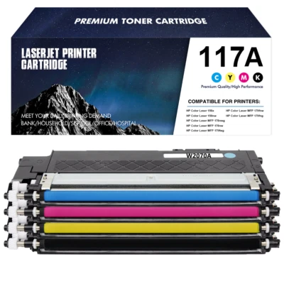 1-5XXL Toner zu HP117A W2070A Color Laser 150a MFP179fwg 179fnw 178nwg nw 150nw - Bild 1 von 4