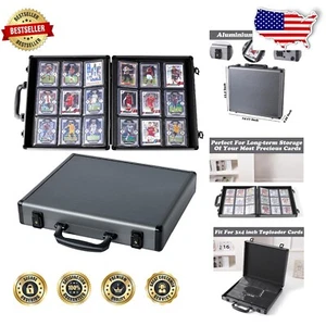 Compact Gray Toploader Binder: Holds 180 Cards with Hard Case Protection - Picture 1 of 7