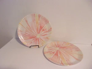 Summer Multi-Color 10 1/2" Melamine Plates- Set of 2 - Picture 1 of 3