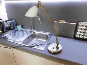 Stylish Russell Electrics Heavy Bronze Adjustable Desk Lamp - Picture 1 of 12