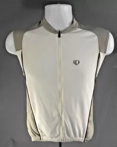 Chaleco de viento de ciclismo Pearl Izumi con cremallera blanco gris reflectante - para hombre pequeño - Imagen 1 de 10