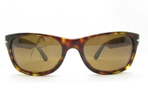 PERSOL DESIGNER WRAP BROWN HANDMADE 24/57 SUNGLASSES 52-18-140 115428 - Picture 1 of 12