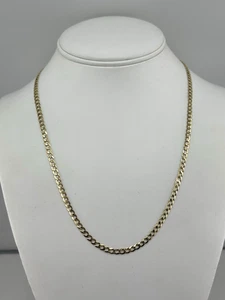 10K GELBGOLD KUBANISCHE GLIEDERKETTE 20" LANG 3,5 MM BREIT 6,60 Gramm - Bild 1 von 18