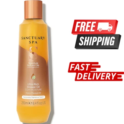 Sanctuary Spa Ultra Rich Shower Oil for Dry Skin No Mineral Oil Cruelty Free and