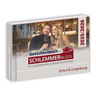 Gutscheinbuch.de Schlemmerblock Erfurt & Umgebung 2025/2026 - Bild 1 von 2