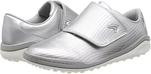 NEW BOYS CLARKS CIRCUT SWIFT SILVER LEATHER WASHABLE TRAINERS SIZE 10 F - Picture 1 of 4