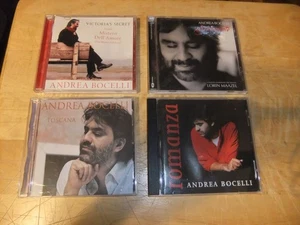 Lot Of 4 Andrea Bocelli MUSIC CD TOSCANA SENTIMENTO ROMANZA TESTED GD/VF COND - Picture 1 of 4