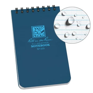 Rite in the Rain - Rite in the Rain 3" x 5" Top Spiral Notebook, Blue - Picture 1 of 4