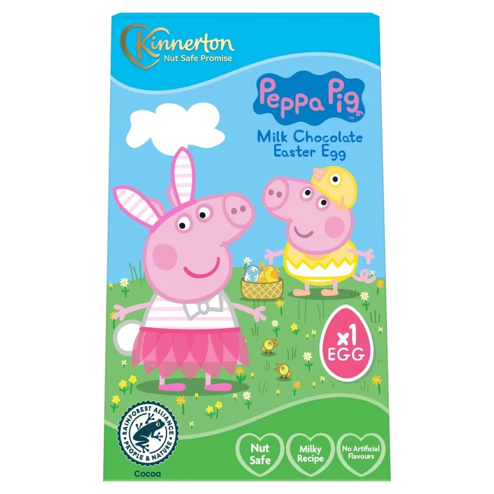 Kinnerton Peppa Pig Milk Chocolate Easter Egg 50g - Image 1 of 1
