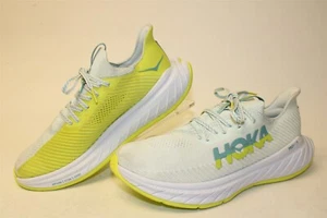 Hoka One One Carbon X 3 Mens 10.5 D Neon Yellow/White Running Sneakers Shoes - Picture 1 of 24