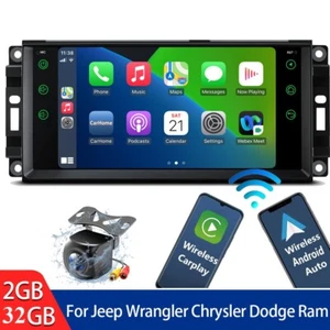 Plug-Play Android GPS NAVI Car Stereo Radio For Jeep Wrangler Chrysler Dodge Ram - Picture 1 of 12