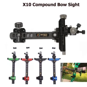 Kit de tiro con arco compuesto X10 9" barra de aleación de carbono objetivo de aluminio Sanlida - Imagen 1 de 7