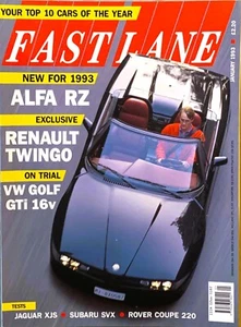 FAST LANE MAGAZINE JAN-1993 - Rover 220 Turbo Coupe, Subaru SVX, Renault 19 16v - Picture 1 of 12