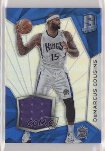 2015-16 Panini Spectra Swatches Silver Prizm /49 DeMarcus Cousins #63