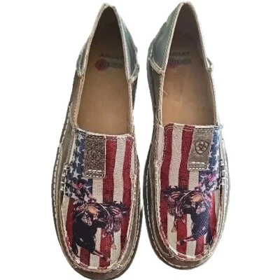 ARIAT Cruiser RODEO ~ Women Size 11 ~ Boat Shoe  Duratread Sole ~ Stretch Panels - Image 1 of 4