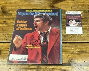 Bob Knight Signed Sports Illustrated Mag 1/26/81 Indiana Hoosiers Autograph JSA - Picture 1 of 2