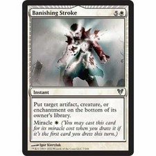 4x MTG: Banishing Stroke - White Uncommon - Avacyn Restored - AVR - Magic Card