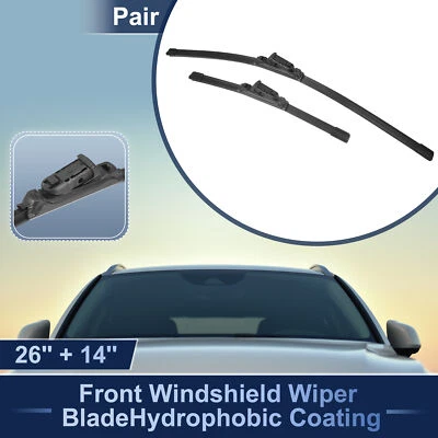 26" 14" Front Windshield Coating Wiper Blade for Fiat 500X 2014-2023 Top-Lock - Image 1 of 4