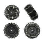 4Pcs RC Wheel Tires Metal Snow Chain Tire Anti‑Slip Chain For 1/12 MN82 78 TRx4M