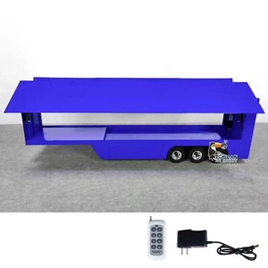 1/14 Metal RC Mobile Stage Semi Truck Roadshow Trailer For TAMIYA Tractor Model - Picture 1 of 4