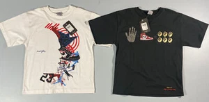 Vintage 2007 Youth Jordan Retro 1, 6 Rings tee size Small, 2 shirt lot. Wings - Picture 1 of 10