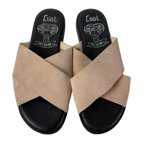 Sandalias planas de gamuza cruzadas COOL By Coolway minimalistas talla 7 - Imagen 1 de 6