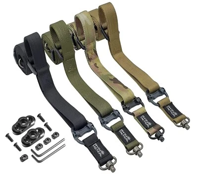 2 Point / 1 Point Rifle Sling QD Swivel Points & MLOK Adapters Included - AYIN