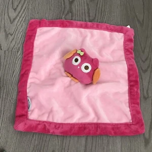 Gerber Owl Lovey pink orang Plush Security Blanket VHTF - Picture 1 of 7