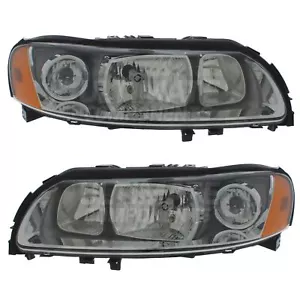 Volvo V70 Headlights Mk2 Estate 2005-2007 Halogen Headlamps 1 Pair Left & Right - Picture 1 of 12