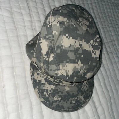 SEKRI PATROL CAP 7 1/8 US Military Issue Army Digital Camouflage Cover Hat - Image 1 of 4