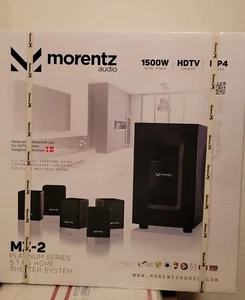 Brand New Morentz Audio MZ-2 Platinum Series 5.1 HD Home Theater System - Picture 1 of 2