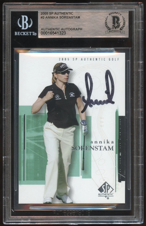 Annika Sorenstam #2 signed autograph 2005 SP Authentic Golf Card BAS Slabbed - Image 1 of 1