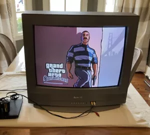 Vintage 2006 Sanyo 24" CRT TV Retro Gaming RCA RF Tested Working DS24205 - Picture 1 of 12