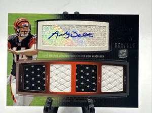 2011 Topps Prime Andy Dalton Auto Autograph Jersey Rookie Card /515 Bengals - Picture 1 of 3