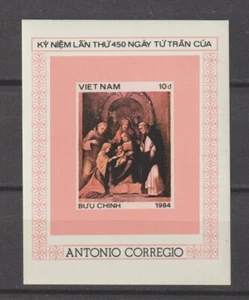 1990 Vietnam Souvenirblatt Correggio Maler Scott # 2206 Imperf. Neuwertig - Bild 1 von 1