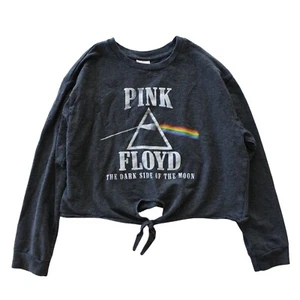 Pink Floyd Cropped Sweatshirt The Dark Side of The Moon - Size Youth Girls XL  - Picture 1 of 5