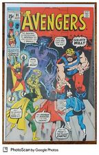 Avengers 91 (1971) Scarlet Witch Captain Marvel Vision Bronze age marvel comic