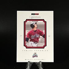 Carlos Gonzalez 2007 TriStar Autothentics #35 Mobile Baybears LOOK!!