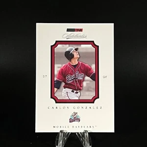 Carlos Gonzalez 2007 TriStar Autothentics #35 Mobile Baybears LOOK!! - Picture 1 of 2