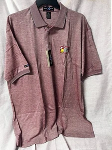 Vintage Mark Scot  Maroon Short Sleeve Polo Shirt Size XL Ronald McDonald - Picture 1 of 5