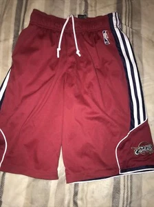 Pantalones cortos de baloncesto NBA CLEVELAND CAVALIERS ADIDAS CLIMALITE para hombre logotipo cosido pequeño - Imagen 1 de 6