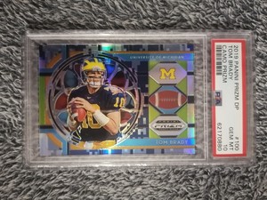 2019 Panini Prizm Draft Picks - Tom Brady - Stained Glass Camo /25 - PSA 10