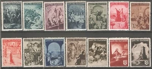 Bulgaria 1942 Mi# 442-455 Bulgarian history set MNH** OG VF - Picture 1 of 1